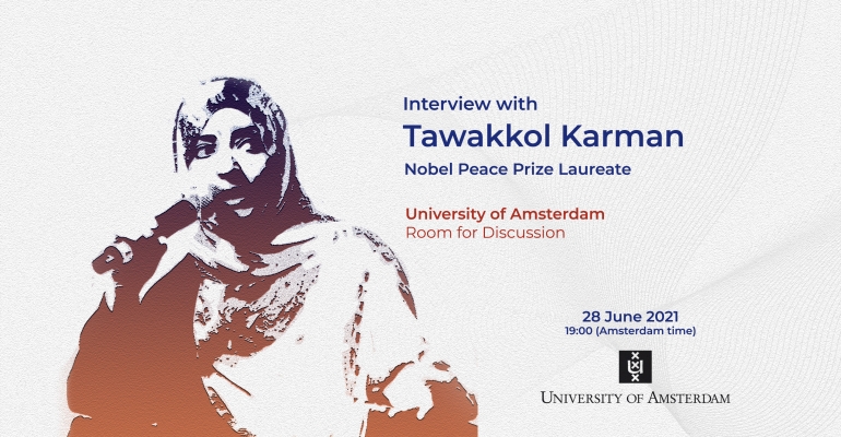 Mrs. Tawakkol Karman participates as a speaker in the event of weekly interviews with influential people in the economic and political world